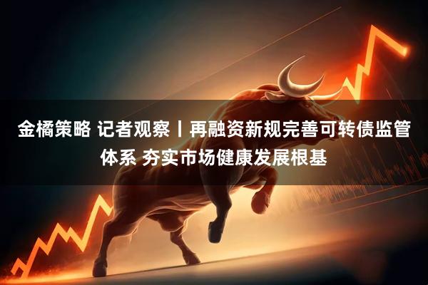 金橘策略 记者观察丨再融资新规完善可转债监管体系 夯实市场健康发展根基